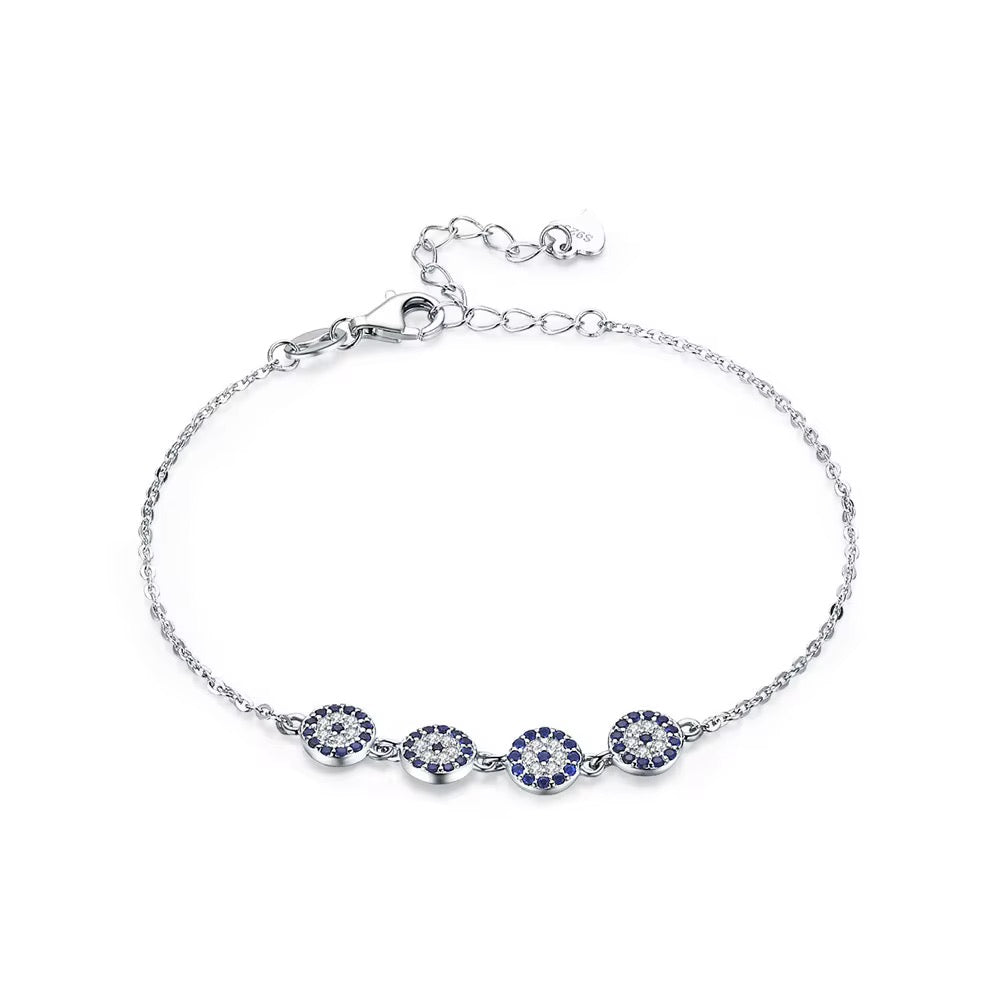Bracelet en Argent Evil Eye