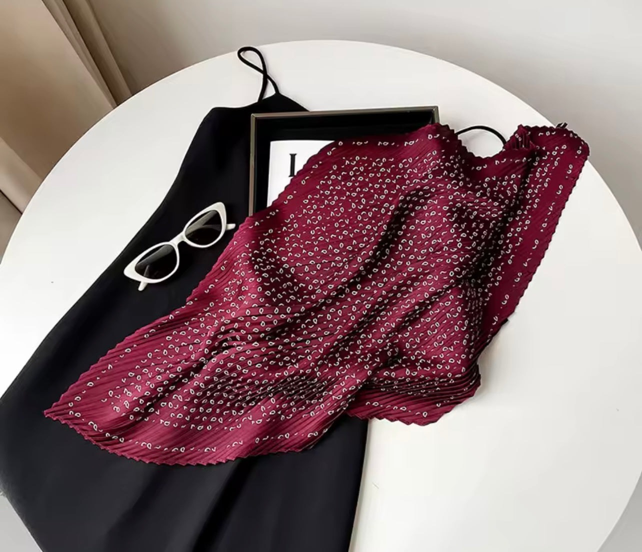 Mini Foulard Plissé Elegant