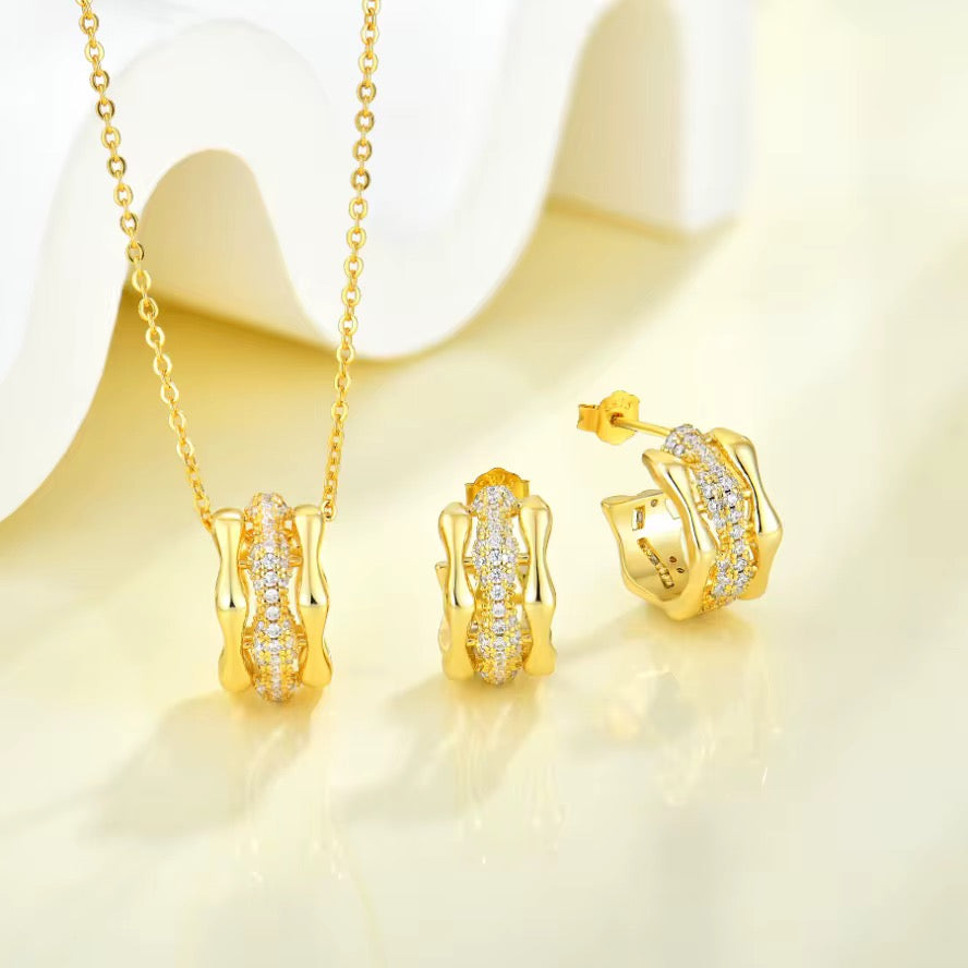 Set Keyna en Argent & plaqué Or 18k