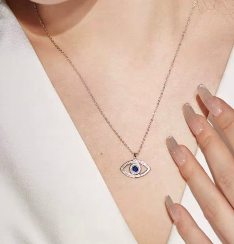 Chaîne Œil de Fatima en Argent 925