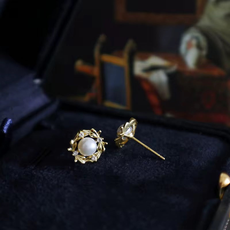 Boucles en Argent 925 Perles Royal