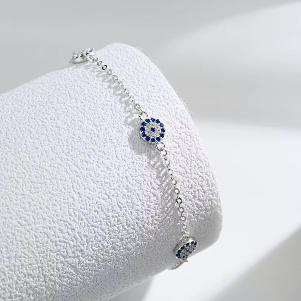 Bracelet en Argent Evil Eye