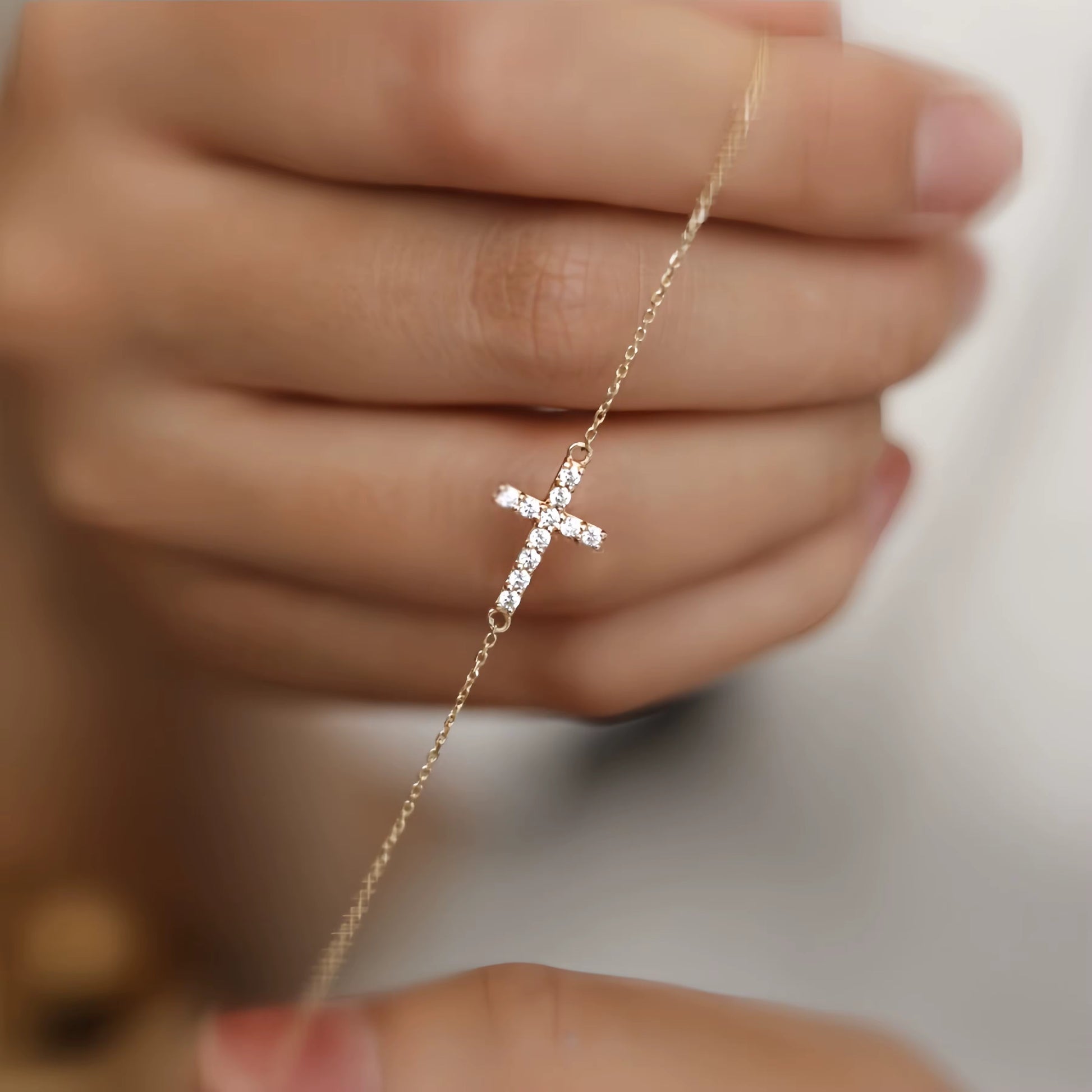 Bracelet Croix en Argent