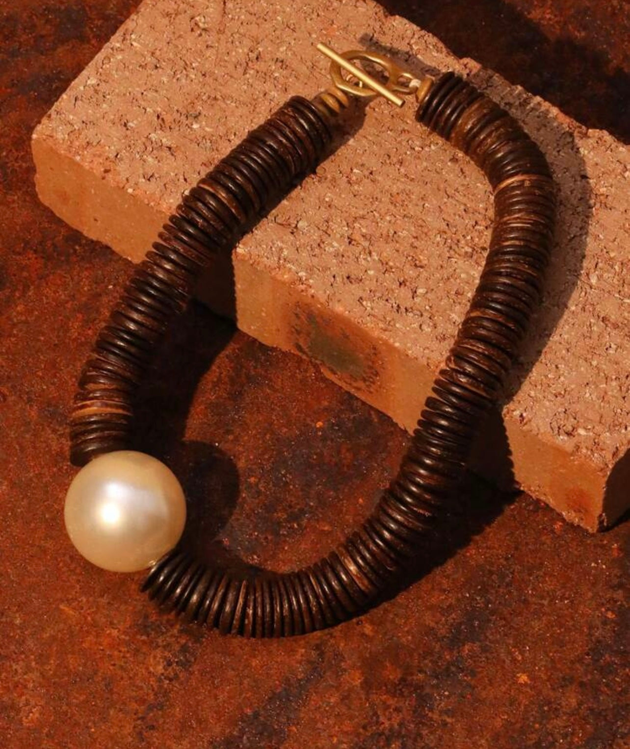 Collier Vintage de verre et perle