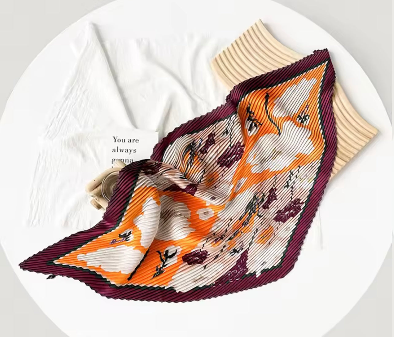 Mini Foulard Plissé Elegant