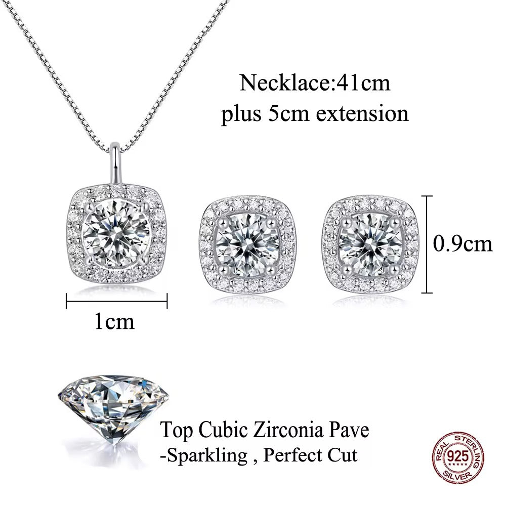 Set Diamond en Argent Sterling