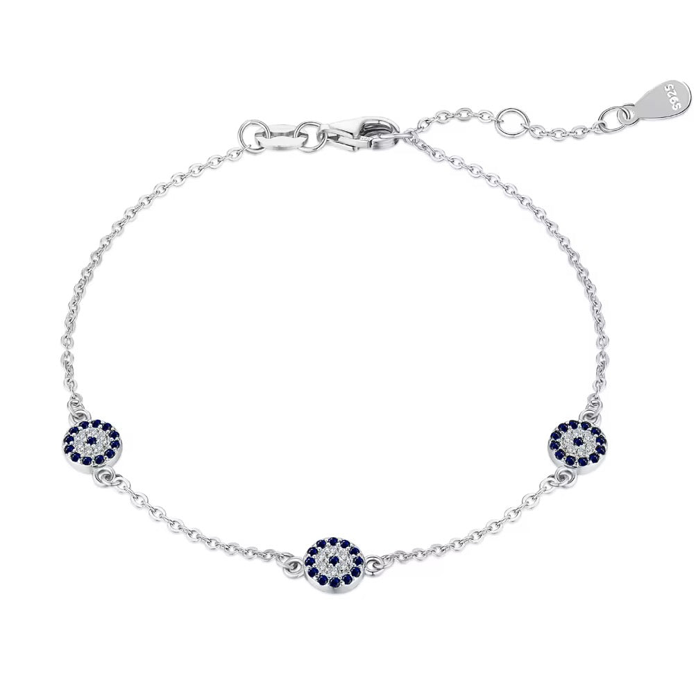 Bracelet en Argent Evil Eye