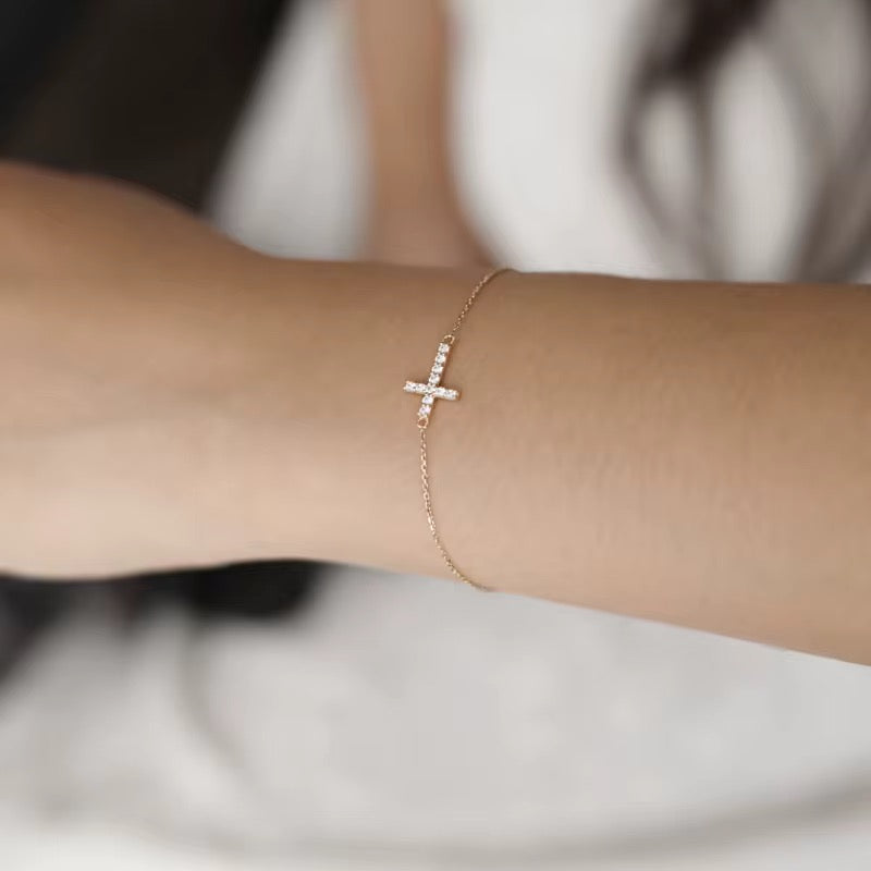 Bracelet Croix en Argent