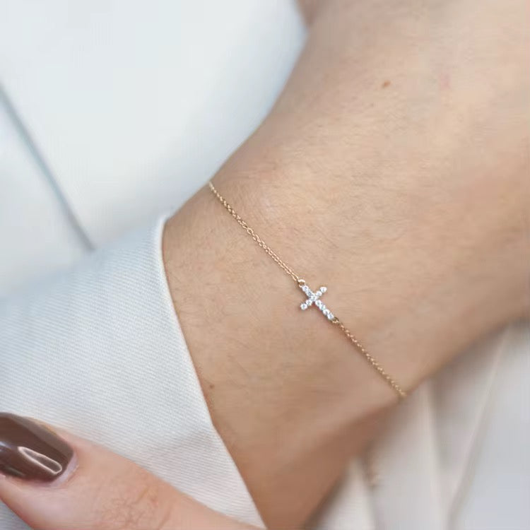 Bracelet Croix en Argent